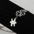 BNQL Autism Awareness Puzzle Lariat Necklace Motivational Autism Gift (Silver Y necklace)...