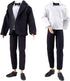 E-TING 10-Item Fantastic Pack = 5 Sets Fashion Casual Wear Clothes Outfit +5 Pairs Shoes for boy Doll Random Style (Casual Wear Clothes + Black Su...