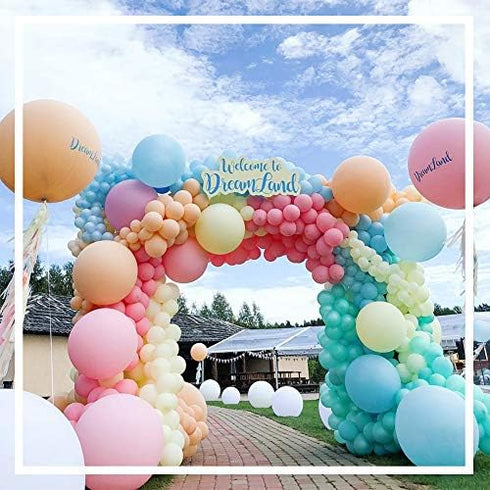 Balloon Decorating Tape Strip for Ballon Arch Garland Kit 2 Rolls 32.8 Feet, 400 Pcs Glue Dots Point Stickers for Wedding Birthday Party (Double H...