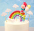 Rainbow Cake Topper Cupcake Pick Wedding Birthday Party Favor Dessert Rainbow Design Cake Pick...