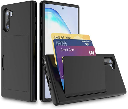 Galaxy s21 Case with Card Holder,Silicone Hybrid Protective Wallet Cover Case for Samsung Galaxy s21 - Black...