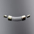 10 pieces Name on rice glass vial pendant screw cap bottle, wish bottle clear glass bottle charms (Bend tube)...