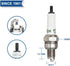 TORCH A7RC Spark Plug Replace for NGK CR7HSA Spark Plug, for BOSCH UR3AS Spark Plug, for CHAMPION P-RZ7HC PRZ9HC Spark Plug, for DENSO IUF22 U22FS...