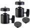 SLOW DOLPHIN Hot Shoe Mount Adapter 360 Degree Swivel Mini Ball Head 1/4 Tripod Screw Head for Cameras, Camcorders, Smart Phone, Gopro, LED Video ...