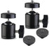 SLOW DOLPHIN Hot Shoe Mount Adapter 360 Degree Swivel Mini Ball Head 1/4 Tripod Screw Head for Cameras, Camcorders, Smart Phone, Gopro, LED Video ...