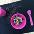 Re-Play Made in USA Toddler Dinnerware Set - 10 oz. Open Cup, 7" Flat Plate, 12 Oz. Bowl, Rounded Tip Fork and Deep Scoop Spoon - Dishwasher/Micro...