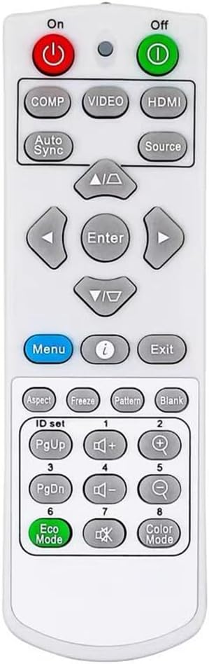 Universal Replacement Remote Control Fit for PA502S PA502SE PA502XE PA503S PA503X PJD5123 PJD5133 PJD5233 5353 A503X Q-3101 for ViewSonic Projecto...