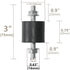 4pcs 29 x 20mm Rubber Mounts Rubber Vibration Isolator Mounts Shock Absorber with M8 x 20mm Studs Vibration Isolators...