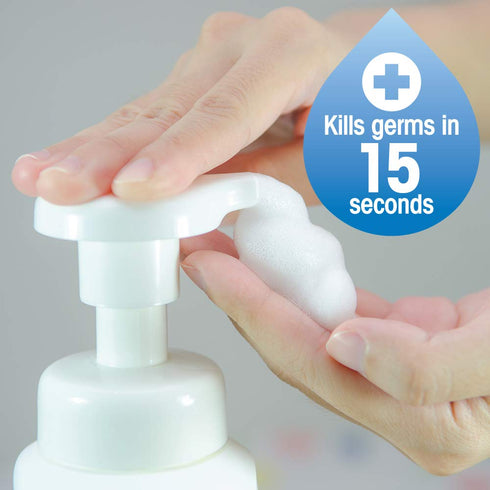 ForPro Professional Collection Alcohol-Free Foaming Instant Hand Sanitizer, Moisturizing, Dye and Fragrance Free Sanitizer, 15 Ounce Pump Bottle...