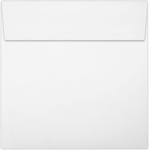 LUXPaper Square Invitation Envelopes | Peel & Press | 5 1/2" x 5 1/2" | Bright White | 80lb. Text | 50 Qty...