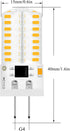 Dimmable LED G4 Bi-Pin Base Bulbs,AC 110V( Do Not Use in Low Voltage 12V), 3W(Equivalent to 20W 30W T3 Halogen Track Bulb), Warm White 3000K, Home...