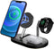 Gigastone 15W Wireless Charging Station, 3 in 1 Strong Magnetic Wireless Charging Stand, Wireless Charger Compatible with iPhone 14/13/12/11/SE/X/...