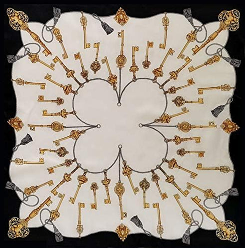 FONYVE 100% Mulberry Silk Scarfs for Women-Lightweight Square Satin Head Scarf-Small Silk Hair Scarf for Sleeping 21"x21"...