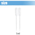 Transfer Pipettes, HiBallBall 100 Pack Clear Plastic Disposable Liquid Droppers, Graduated Pipetting for Laboratory Experiment (1ML)...