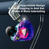 QKZ AK6 PRO Wired Earphone, 11mm Strong Magnetic Dynamic Headphone, Sports Running Earbuds, in Ear DJ Music Headset with Microphone (Colorful)...