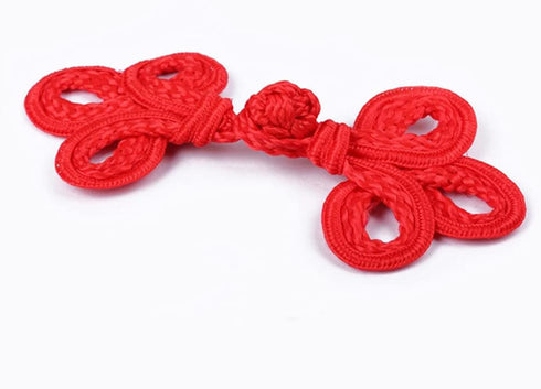 5 Pairs/Pack Chinese Knots Frog Buttons Closure Sewing Buttons Fastener for DIY Sewing (01 Red)...