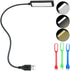 USB Laptop Light with Adjustable Gooseneck, 3 Color x 3 Brightness + 3 Mini LED Lights...