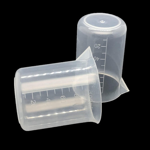 8 Pcs Epoxy Mixing Cups, 100ml/3.4oz Plastic Graduated Cup Clear Measuring Cup for Mixing Paint, Stain, Epoxy, Resin...