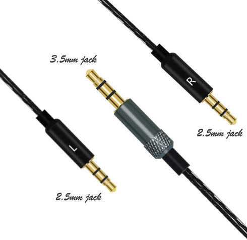 Sqrmekoko OFC Upgrade Audio Cable Cord for Sol Republic Master Tracks HD V8 V10 V12 X3 Headphone (Black)...