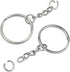 KINGFOREST 150-Piece Split Key Ring Kit with Chains & Jump Rings - 1 Inch Silver Nickel Bulk Jewelry Making Supplies for DIY Keychains, Charms, Cr...