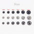 Mini Button Buckle Invisible Metal Snap Buttons Fasteners Press Studs Buttons for Sewing Clothing(Golden,7mm)...