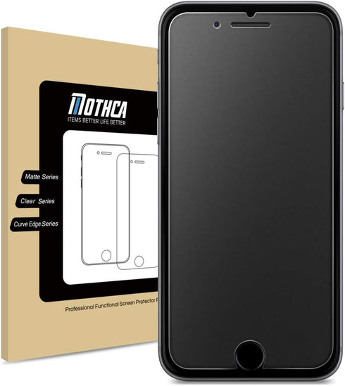 Mothca Matte Glass Screen Protector for iPhone 8 7 6s 6 Anti-Glare & Anti-Fingerprint 9H HD Clear Tempered Glass Film Smooth as Silk (Not for SE 2...