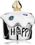 Happy Birthday Cake Gift Charm Compatible With Pandora Charms Bracelets...