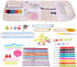 64PCS Crochet Needle Set, Crochet Hook Full Set Yarn Knitting Needles Sewing Tools Knit Gauge Scissors Stitch Marker DIY Craft Tools Coloured Alum...
