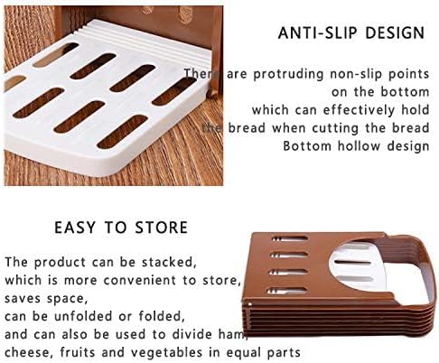 TCOTBE, Foldable Compact Bread Slicing Guide - Bake Slicer Cutter for Homemade Bread, Sandwiches...