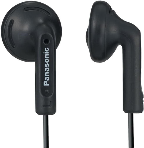 PANASONIC Stereo Earbud Headphones with Comfortable, Clear, and Powerful Sound. Includes 3.9 ft Cord with Miniplug 3.5mm Headphone Jack - RP-HV096...