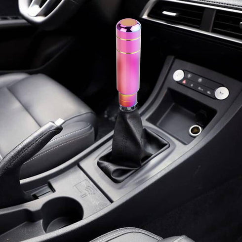 Aluminum Alloy Heavy Weighted Shifter Knob, 5" Auto Gear Shift Knob, Car Gear Lever Stick Shifter Handle,with 3 Threaded Adapters M8 M10 M12,Fit M...