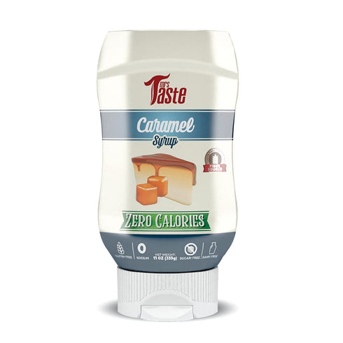 Mrs Taste Sugar Free Caramel Syrup, Zero Calories, Zero Sodium, Zero Sugar, High Fiber, Keto Friendly, Paleo Friendly, Condiments and Sauces (11 o...