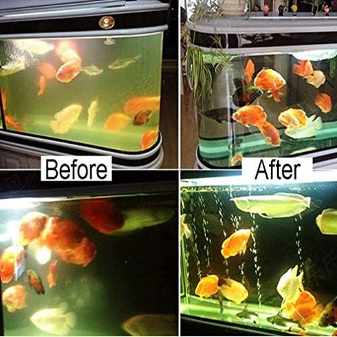 3W Aquarium Clean Light Fish Tank Algae Clean Light Green Water Clean Fish Tank Water Clean Lamp for Sump Pond Filter Tank...