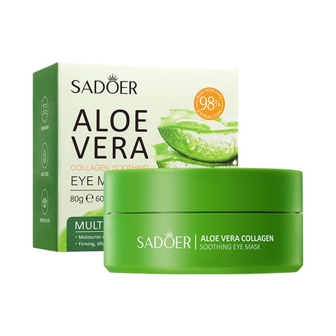 Aloe Vera Eye Masks, Under Eye Patches for Dark Circles and Puffiness 60PCS, Anti-Aging Eye Patch Treatment Masks, Hydrating Eye Mask Skincare, Ey...
