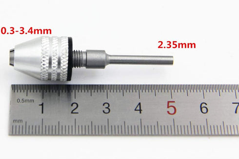 Keyless Drill Chuck Conversion Tool Hex Shank Keyless Chuck to Hold 0.3-6.5mm Drill Bits Milling Cutters for Electric Screwdriver Drill Adapter (0...