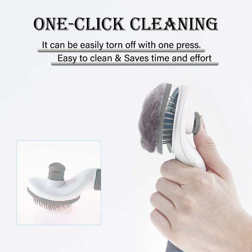 Cat Brush Dog Brush for Grooming - Cat Hair Comb for Shedding, Pet Self Cleaning Slicker Brush LRHINETAR...