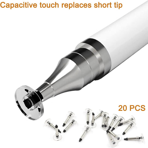 20 Pieces Universal Stylus Replacement Disc Tips,DanziX Universal Stylus Tips Round Shape Stylist Replacement Tips for Touch Screen Devices......