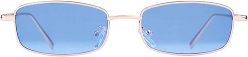 ADE WU Small Narrow Rectangle Sunglasses Womens Mens Retro Y2k 80s 90s UV400 Sunnies...