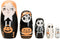 Halloween Themed Girls Nesting Dolls Skeleton Pumpkin Ghost Puppy Wooden Russian Nesting Doll Matryoshka Kid Stacking Toy Gift Dolls for Home Haun...