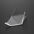 Hipiwe 5 Packs Acrylic Triangle Display Holder - Display Easel Stands for Geodes Rock Mineral Agate Fossil Coral, Clear Plastic Display Stands for...