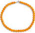 Simple Classic Hand Knotted Created Semi Precious Gemstone Round Ball 10MM Bead Strand Necklace Western Jewelry for Women Toggle Clasp 16 18 20 In...