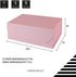Upgrade 1PCS Pink Gift Box 9.5x7x4 Inches, Sturdy Gift Box with Lid for Gift Packaging, Foldable Magnetic Closure Storage Boxes, Bridesmaid propos...