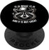 It Is What It Is Raccoon Cowboy Hat Meme Funny PopSockets Standard PopGrip...