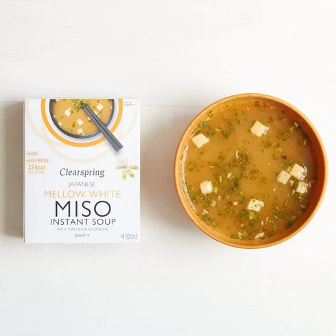 Clearspring - Instant Miso Soup - Mellow White with Tofu - 40g...