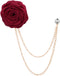 Rose Flower Brooch Pin Wedding Brooches for Men...
