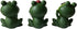 Garden Frog S/3 Ornaments Polyresin Garden Decor Statues for Yard and Patio Lawn Cute Frog Indoor Outdoor Decoration Frog Figurines Animal Statue ...