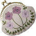 1 Set Coin Purse Embroidery Pouch Making Kit Lock Embroidery Tool DIY Coin Bag (Purple Flower Style)...