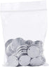 KISSITTY 100-Piece 5/9" Diameter (15mm) Blank Stainless Steel Stamping Tag Charms Stamping Blanks Smooth Polished Flat Round Disc Pendants 18 Gaug...