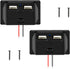 2Pcs 12V/24V RV USB Outlet with On/Off Switch,Quick Charger QC 3.0 Wall Mount USB Charging Station Automotive Car USB Socket Charger Power Adapter...