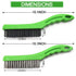 Wire Brush, Heavy Duty Carbons and tainless Steel Wire 10 Inch with Plastic Handle Descaling Welding Dust Bending Hand Tool, Teel Brush Rust Remov...